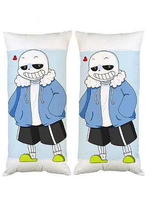 Наволочка чехол для подушки санс андертейл undertale двухсторонняя 30х50 см (pp0084_50)