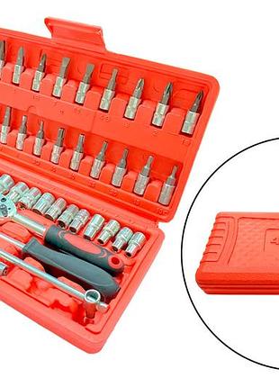 Набор инструментов universal 1/4" 46ед (un46)