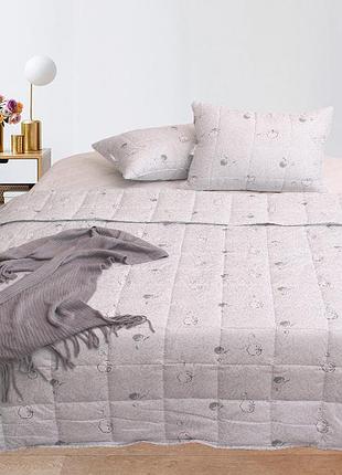 Одеяло летнее стеганое с узором микрофибра полуторное 145х215 1,5-спальное cotton двуспальное 175х215 см