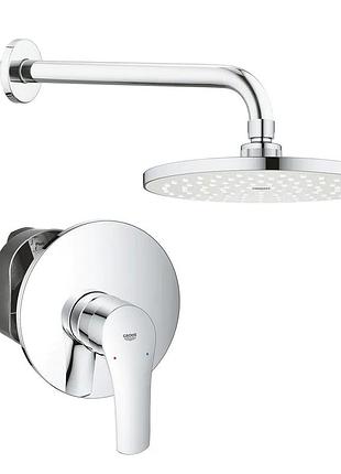 Набір для душу з верхнім душем grhe ermart a33556003 (33556003+28576000+27541001) (a33556003) yousf