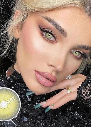 Линзы цветные серые new york grey natural colored для светлых и темных глаз