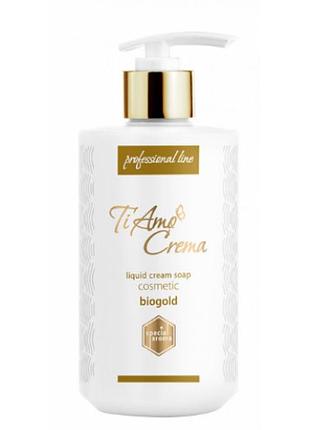Крем-мило рідке "ti amo crema" косметичне з біозолотом 400мл