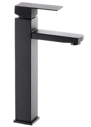 Змішувач для умивальника з нерж. сталі 304 mixx kb-001-high чорний (mi2830) yousf