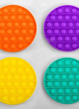 Игрушка игра антистресс 1771 (240) pop it (поп ит) simple dimple (симпл димпл) 4 цвета, 12 см, 28 пу