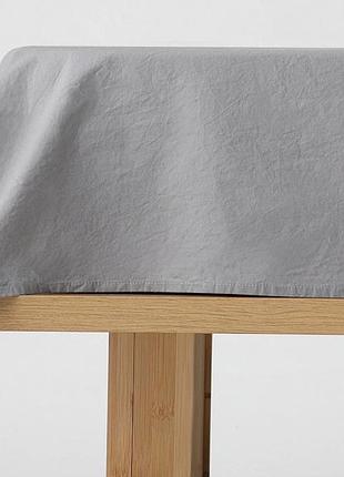 Простынь 240х220см washed cotton вареный хлопок silver moonlight