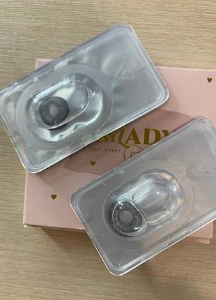 Цветные линзы серые без диоптрий — срок ношения до 1 года | декоративные линзы для глаз |