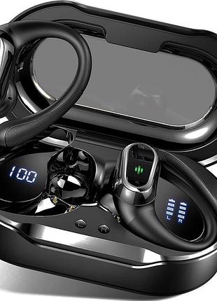 Уцінка бездротові навушники q76 bluetooth 5.3 спортивні вакуумні 50 годин ip7 чорні, amazon, німеччина