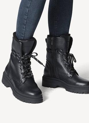 Теплые женские зимние сапоги ботинки tamaris 38 размер