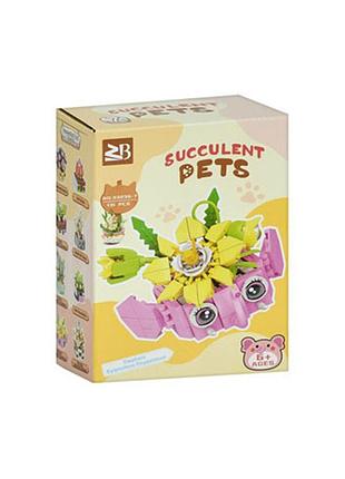 Детский конструктор "цветы в вазе" 33036-7, 131 деталь