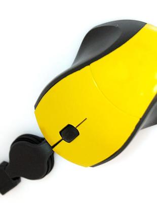 Комп'ютерна миша м105 mini mighty mouse дротова жовта ost