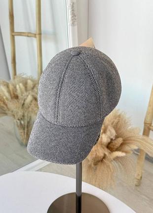 Бейсболка шерстяная, бейсболка зимняя, бейсболка с флисом, бейсболка осень зима