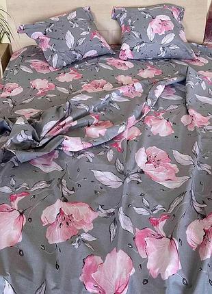 Постельное белье бязь акварель двуспальный евро