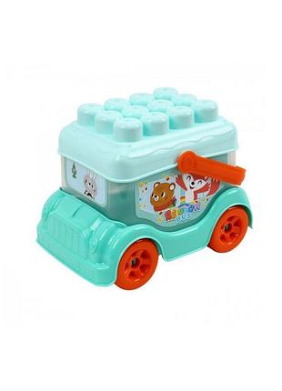 Детская игрушка "автобус-конструктор" 0396txk(turquoise) бирюзовый