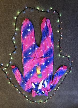 Піжама кігурумі «єдиноріг пурпурний»{галактика, пурпурный,пижама кигуруми}3 фото