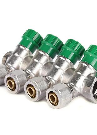 Колектор вентильний з фитингом ker kr.1123-4 3/4"x4 wa (kr2831) yousf