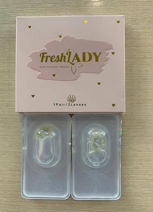 Зелені кольорові контактні лінзи для очей, чудове покриття свого кольору + контейнер для зберігання/n-033