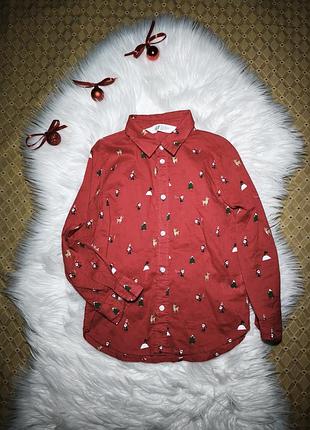 Рубашка новогодняя