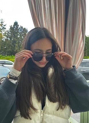 Круглые солнцезащитные очки с раздвижными шорами