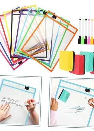 Многоразовая папка для занятий "пиши и стирай" learning resources