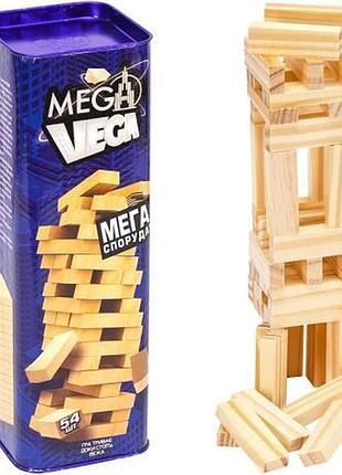 Развивающая игра "mega vega" 54 элемента дженга, вега, jenga укр g-mv-01u knz
