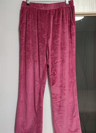 Гарні велюровій домашні/піжамні брюки від cozee home🩷💖