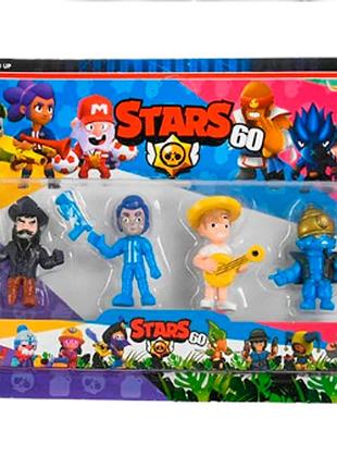 Фигурки brawl stars 60 сезон 4 фигурки в 1 (набор 1) ost