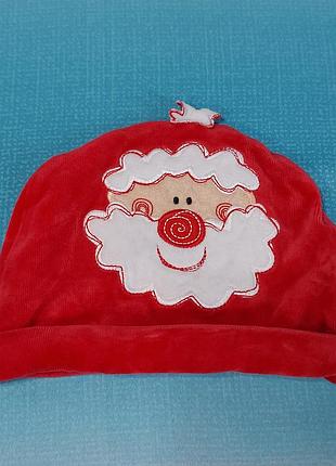Шапка санта клаус новорічна дитяча
