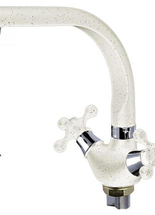 Змішувач для кухні вухо mixxus color mc (молочний котель) (chr-273), польща