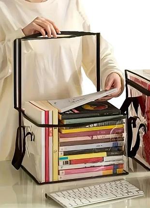 Органайзер сумка папка с молнией, многофункциональная прозрачная сумка 31×24см