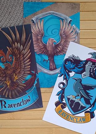 Набор открыток harry potter гарри поттер ravenclaw рейвенклов (3 шт) 21937
