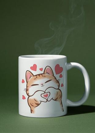 Кружка котик cat (21796)