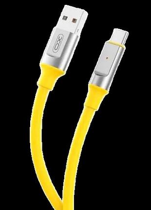 Кабель type-c to usb xo nb251 6a 1m yellow ost