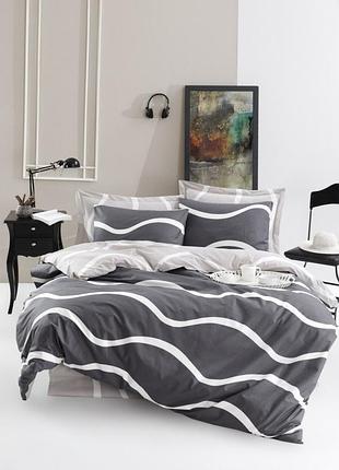 Постельное белье ранфорс nova серый семейный