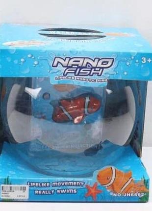 Роборибка немо, пластиковий акваріум, рибка на батарейках nemo ost