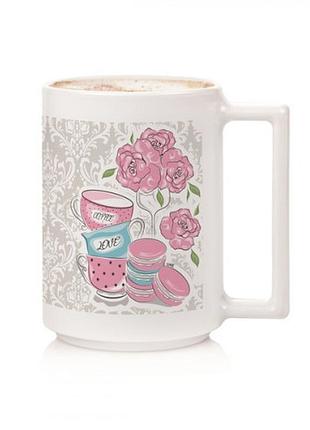 Чашка скло 380мл "luminarc.a la bone roses realm" q5933/72514