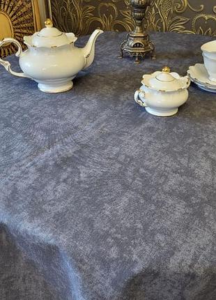Скатертина мармур графіт (110/140 см)