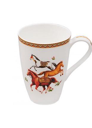 Чашка керамічна 360мл "horses" 529-h17/bonadi