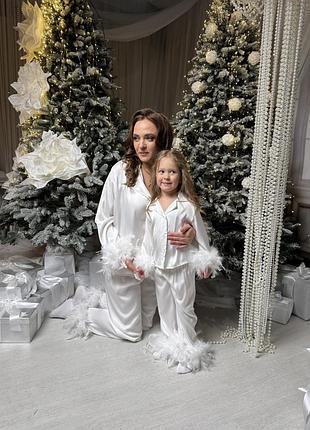 Фемелі лук/ family look/ піжами мама донька