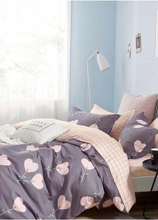 Постельное белье бязь сердечность двуспальный евро