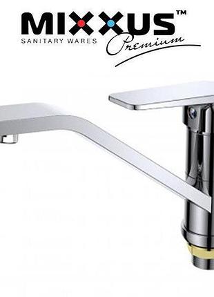 Смеситель для кухни елка на гайке 25 см mixxus oregon (chr-555)