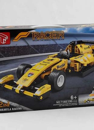 Игрушка конструктор t 1002 (36/2) “болид”, 230 деталей, инерция, в коробке