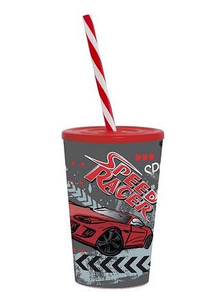 Стакан с трубочкой herevin speed race 0.34 л (161914-010p) (6917967)