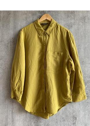 Сорочка primark oversize в складі льон