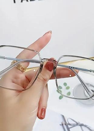 Очки с защитой от синего света для взрослых серый