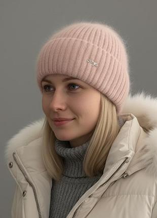Шапка ангоровая,,шапка зимняя,шапка ангоровая зимняя женская