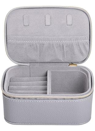 Скринька для прикрас з еко шкіри на блискавці міні органайзер для ювелірних виробів hp-5-26g
