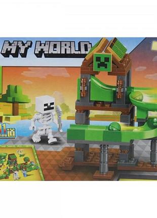 Конструктор майнкрафт (myworld) 130 деталей aurora