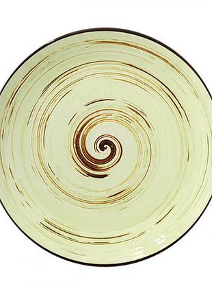 Тарілка керамічна "spiral pistachio" 28см wl-669120/1204/wilmax