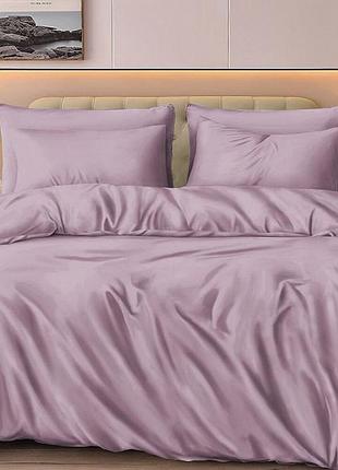 Комплект сливовий ранфорс комфорт текстиль сімейний на резинці