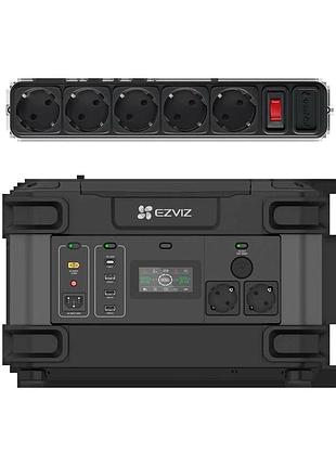 Портативне джерело живлення ezviz cs-ps1300 (cn066) (fr) 2000 вт + мережевий фільтр gembird spg5-g-6b